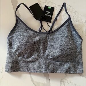 Superdry Women's Heathered Gray Sports Bra